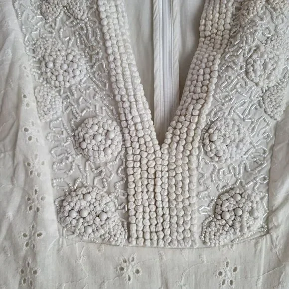 $910 ALEXIS Hedda Embellished Eyelet Maxi Dress Gown Sz XS Boho Bridal R… - Picture 6 of 16